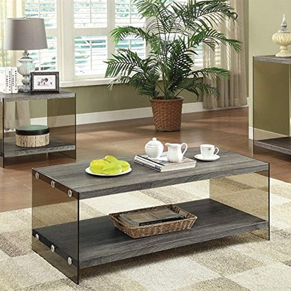 Coaster 701968 Home Furnishings Coffee Table, Weathered Grey
