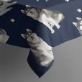thumbnail image 4 of Siberian Husky Rectangle Tablecloth 60"x120",Waterproof Polyester Rectangle Table Cloth, Wipeable Spillproof Polyester Tablecloth for Dining, Camping, Indoor and Outdoor, 4 of 6
