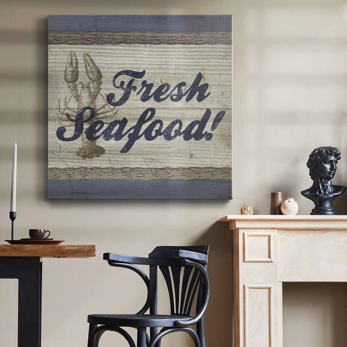 Wexford Home Beach Sign XII-Premium Gallery Wrapped Canvas, 32" x 32" - Ready to Hang