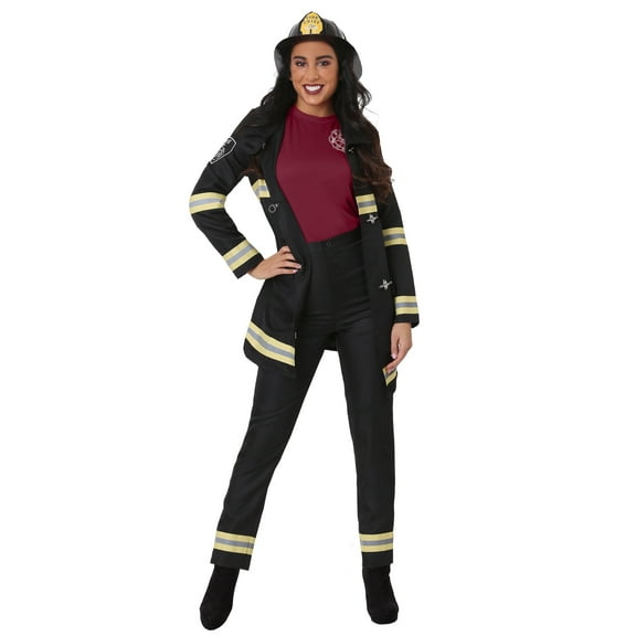 Women's Black Firefighter Costume