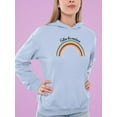 thumbnail image 2 of Follow The Rainbows Retro  Hoodie Women -Image by Shutterstock, Female XX-Large, 2 of 4