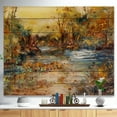 thumbnail image 2 of Design Art - Peinture à l'Huile Rivière dans la Forêt, 2 of 5