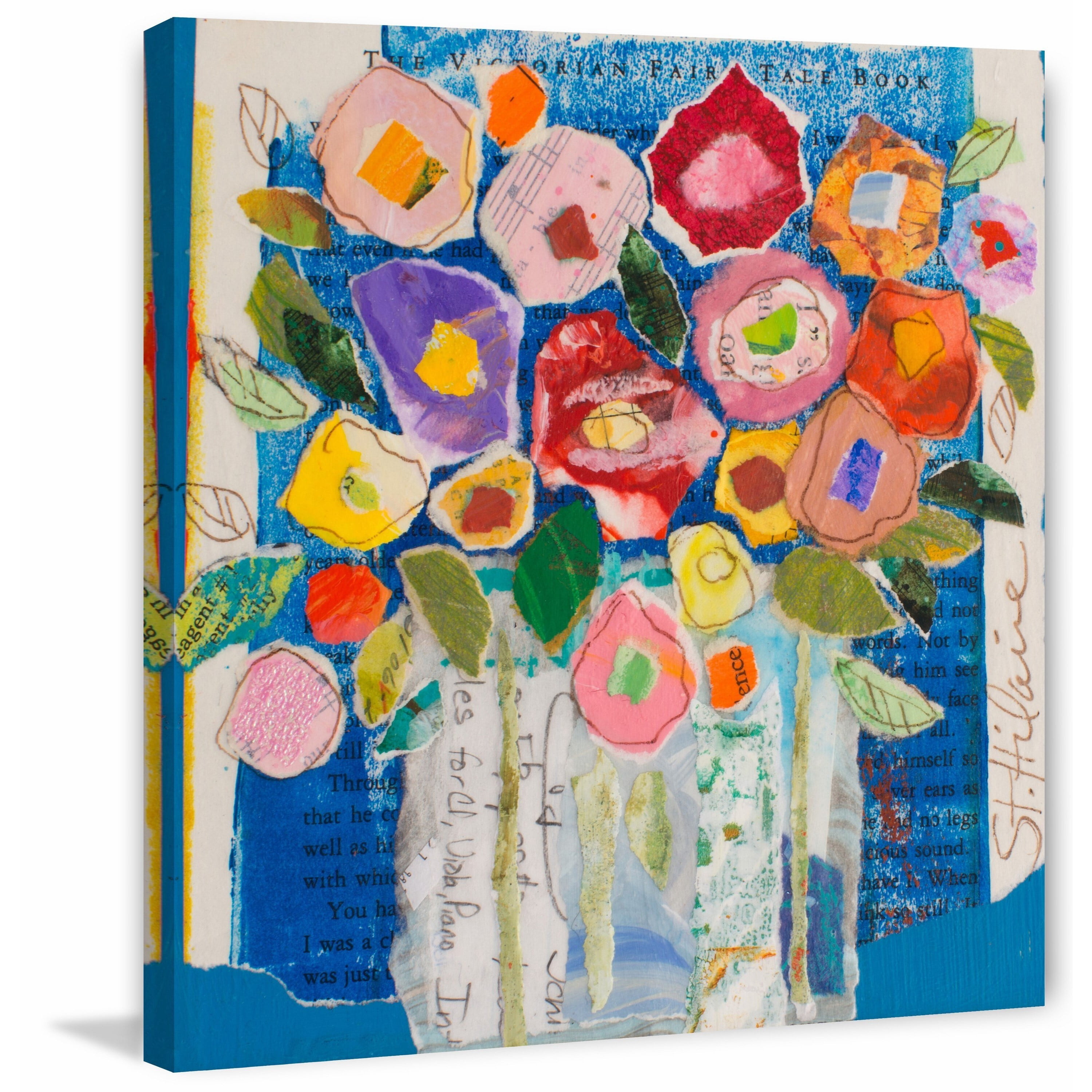 "Floral Composition" Painting Print on Wrapped Canvas