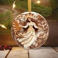 thumbnail image 4 of Christmas Tree Ornaments, 3D Christmas Decorations, 2024 Stereoscopic Vision Birth Blessing Pendant Acrylic Car Hanging Ornament, Multifunctional Holiday Gift for Home and Car Interior, 4 of 6