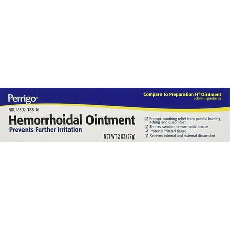 Hemorrhoidal Pain Relief Ointment Generic for Preparation H for Fast Relieves of Internal and External Hemorrhoid Symptoms 2 oz. Per Tube Pack of 2 Total 4 oz.
