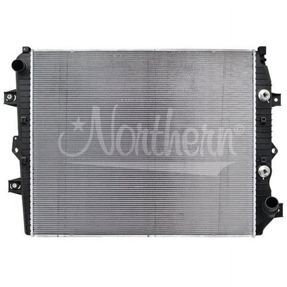 Northern Radiator Plastic Tank Radiator - 33 3/8 X 27 7/8 X 1 7/8 Core Fits select: 2011-2015 CHEVROLET SILVERADO, 2011-2017 GMC SIERRA