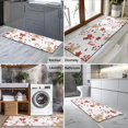 thumbnail image 2 of Red Christmas Gingerbread Man Pattern Kitchen Rug Mat,Kitchen Runner Rugs Non Skid Washable,Decorative Kitchen Floor Mats for Kitchen,Sink,Laundry,17"X47", 2 of 5