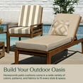 thumbnail image 3 of Textured Solid Almond Chaise Lounge Cushion, 3 of 8