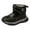 Z2-Black, variant on Quealent Toddler Snow Boots Boys Girls Winter Cold Weather Waterproof Non Slip Warm Shoes for Little Kids Black for Size 8