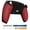 Red, variant on eXtremeRate White Rubberized Grip Back Housing Bottom Shell Replacement Back Shell Cover for ps5 Controller