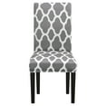 thumbnail image 2 of Polyester Stretch Dining Room Chair Covers Washable Seat Slipcovers Elegant Printed Home Wedding Banquet Décor - 6 Pieces, 2 of 7