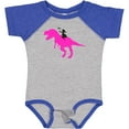 thumbnail image 3 of Inktastic Princess Riding Her T-rex Girls Baby Bodysuit, 3 of 5