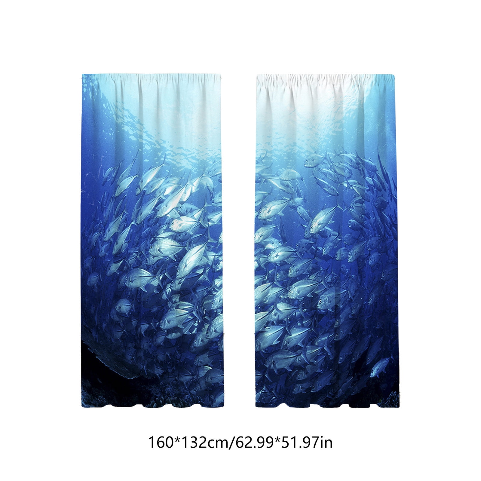 Fashion Printed Light Blocking Curtain with Pleated Design, Suction Cup Window Cover for Room Darkening and Privacy, Portable Window Shade for Home Office and Bedroom Decor