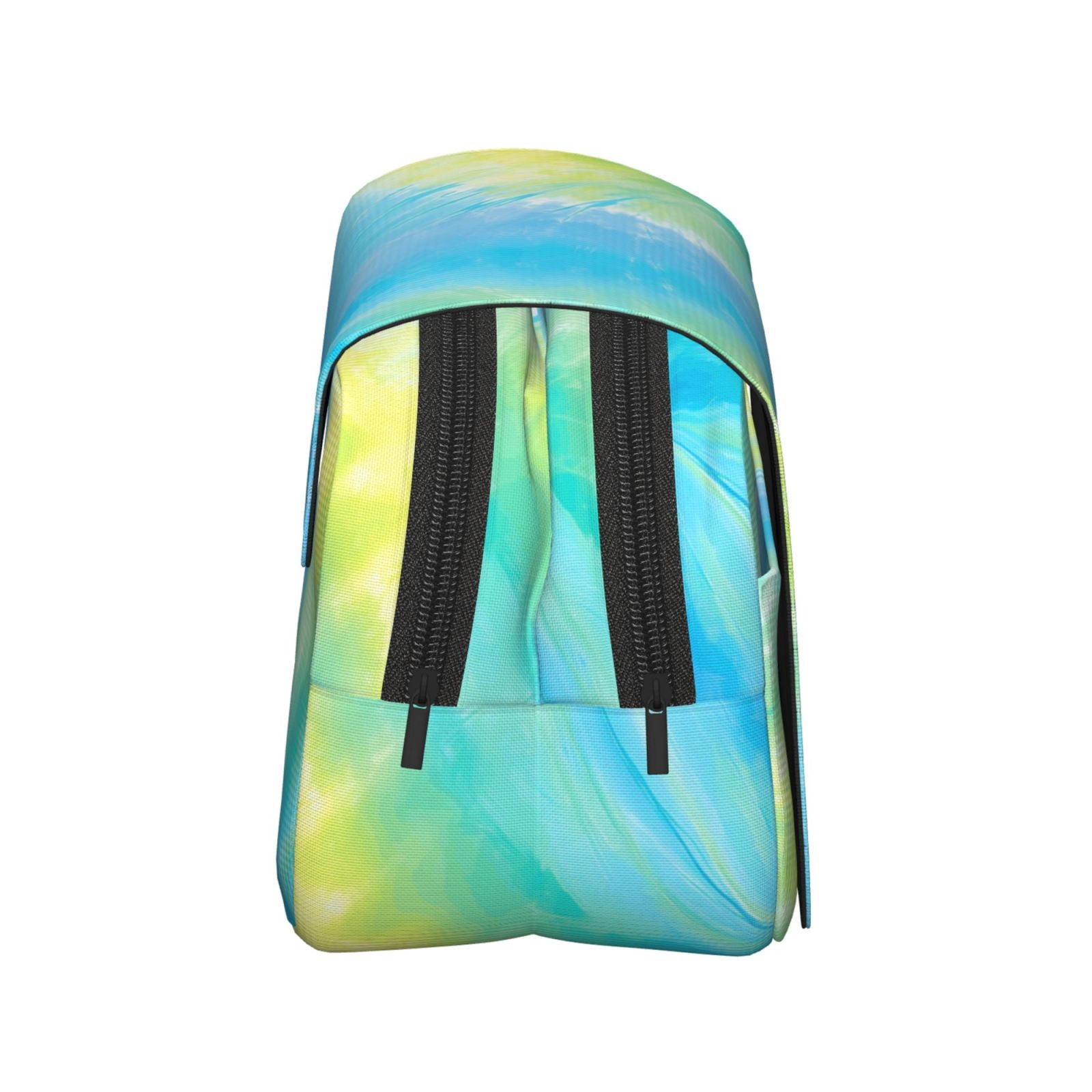 Large-Capacity Flip-Top Double-Layer Pencil Case, Multi-Functional Pocket Pen Case, Durable Stationery Organizer Lightseagreen Tie-Dye Background Vibrant Colors And Swirling (2)