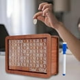 thumbnail image 3 of Alcancía de madera de 1000 libras de Weloille con dinero y números con contador, caja de almacenamiento portátil para manualidades, caja de ahorro de dinero para adultos y niños, 3 of 7