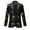 Black, variant on Men's Sequins Velvet Shawl Lapels Stage Party Prom Wedding Dinner Suit Jacket Blazer Gold L