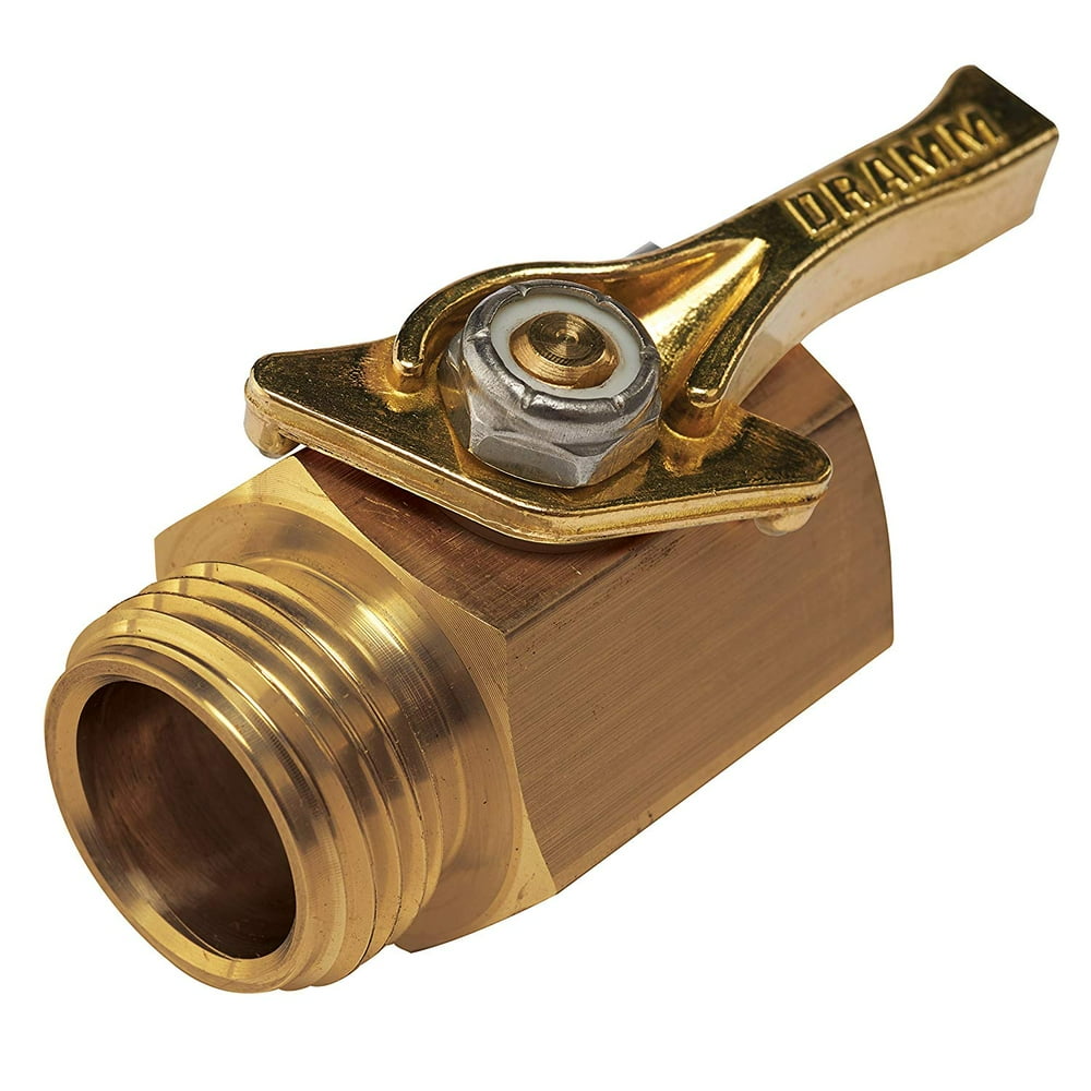 114960 036434 4 HeavyDuty Brass ShutOff Valve, Single, Dramm HeavyDuty Brass ShutOff 114960 036434 4 HeavyDuty Brass ShutOff Valve, Single, Dramm HeavyDuty Brass ShutOff
