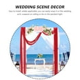 thumbnail image 5 of NIAIZEK Red Romantic Sheer Arch Drape Wedding Backdrop Decoration for Ceremony and Party, 1 Pack, 5 of 6