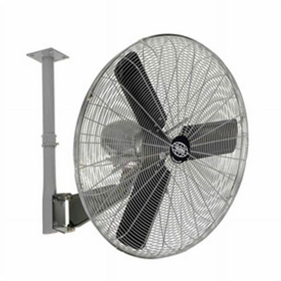 Global Ceiling Mount Fan - Black - Gray & Silver - 24 in. dia.