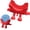 Red, variant on 2026 New 3D Printing Sponge Holder with Legs, Cute Hanging Design with Drainage to Keep Your Sponge Dry & Smelling Fresh, Funny Stand for Kitchen Sink and Counter(without sponge)