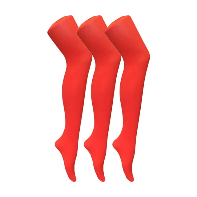 3 Pair Multipack Womens Coloured Opaque 80 Denier Tights | Sock Snob | Plain Block Colour Tights