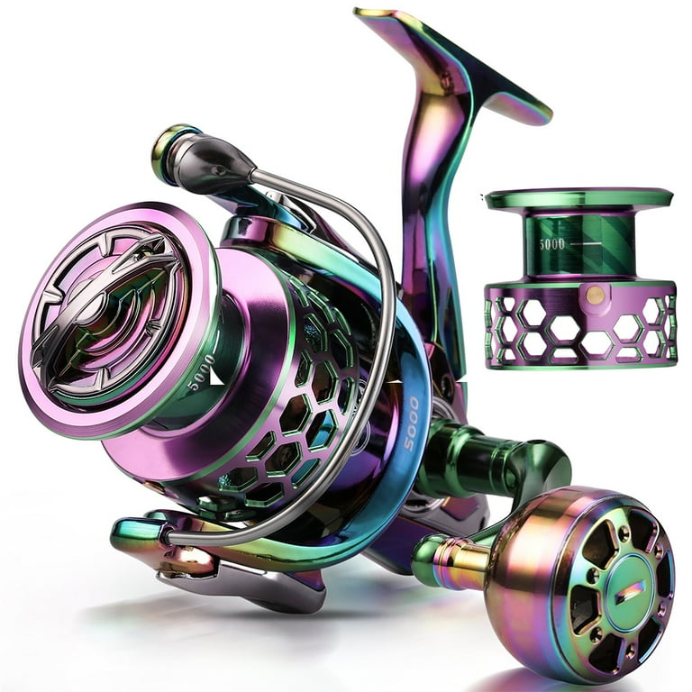 Sougayilang Colorful Aluminum Frame Spinning Reels with 12+1 Stainless BB  Fishing Reel