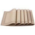 thumbnail image 1 of 6 Pcs Placemat PVC Dining Non-Slip Insulation Plate Pads,Bowl Pad Coasters Table Table Bowl Mats Home Decoration, 1 of 8
