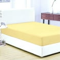 thumbnail image 3 of Sheetsnthings Brushed Microfiber Fitted Sheet Only (King Size, Solid Gold) Wrinkle Resistant and Soft Bed Sheet, 3 of 3