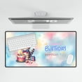 thumbnail image 4 of Happy Birthday Cute Kitten Scottish Fold with Cake Gifts Party Hat Desk Mat Full Keyboard Mouse Pad Cat Lover Kitten Owner Gifts Large Mousepad - 00029, 4 of 5