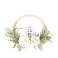 thumbnail image 2 of Bcylexb Artificial Flower Wreaths for Front Door, 11.8" Floral Wreaths with Greenery Summer Wreaths for Wall Window Home Hanging Decor, 2 of 6