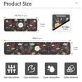 thumbnail image 3 of Yayeee Faucet Mat for Kitchen Sink 14.7" Diatomite Long Splash Guard Pad, Black Floral Pattern, 2 Pack, 3 of 7