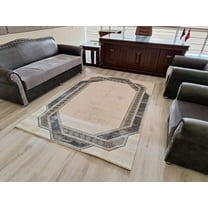 SIGNATURE Modern Stylish Living Room Rug DESIGN 5206 - 7'8"x10'8", Cream