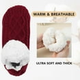 thumbnail image 5 of Unisex Fluffy Fuzzy Warm Slipper Socks for Men Women, Thick Fleece Lined Non-Slip Socks Indoor Floor, 5 of 6