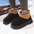 thumbnail image 5 of Gealkoca Women Fuzzy Boots Women Casual Round Toe Comfortable Thick Bottom Snow Boots Fleece Lining Warm Cozy Winter Boots, 5 of 9