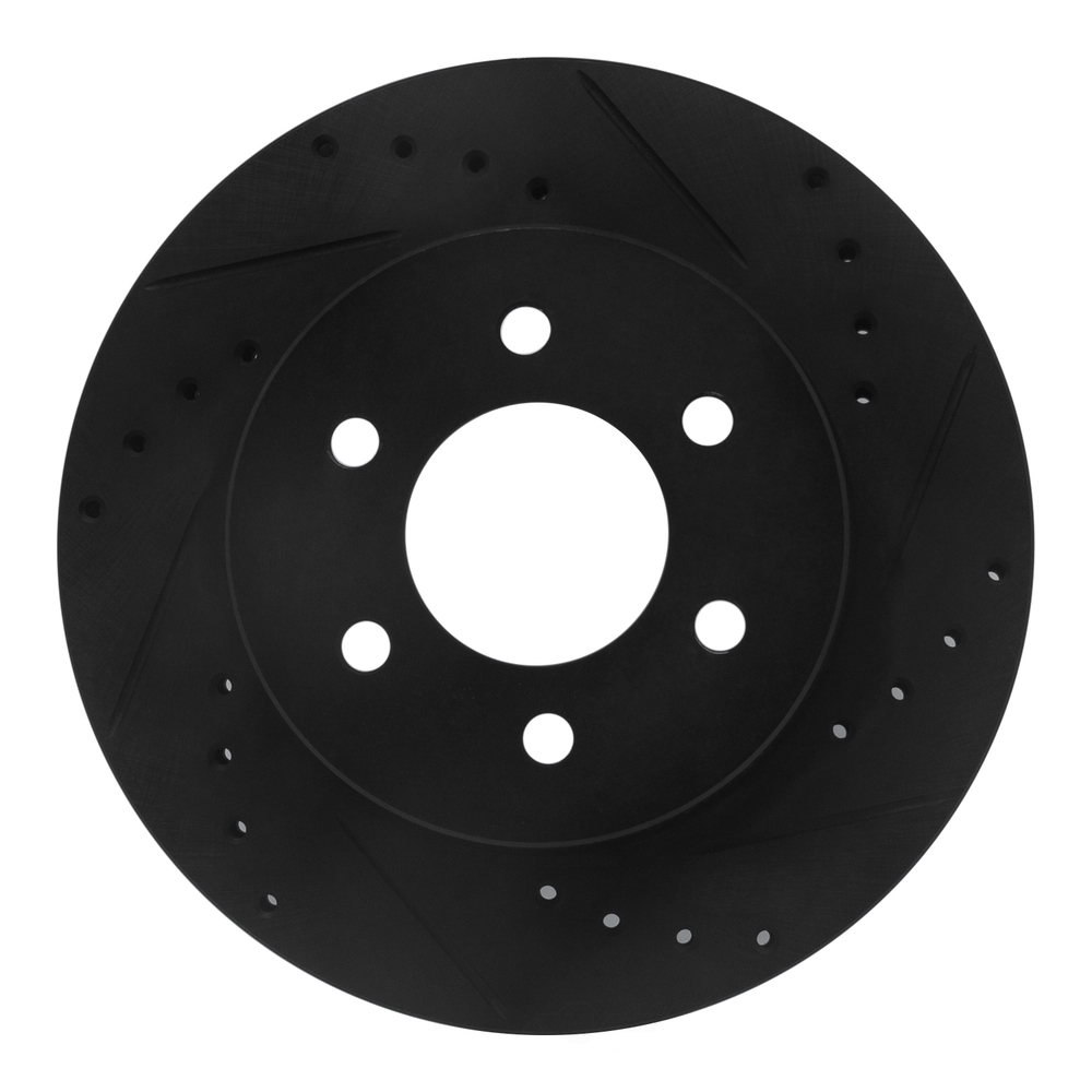 Dynamic Friction Company 633-40069R DFC Brake Rotor - Drilled And Slotted - Black