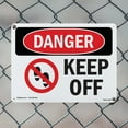 thumbnail image 4 of Keep Off OSHA Danger Aluminum Sign 10 Inch x 7 Inch - 5 Pack, 4 of 8