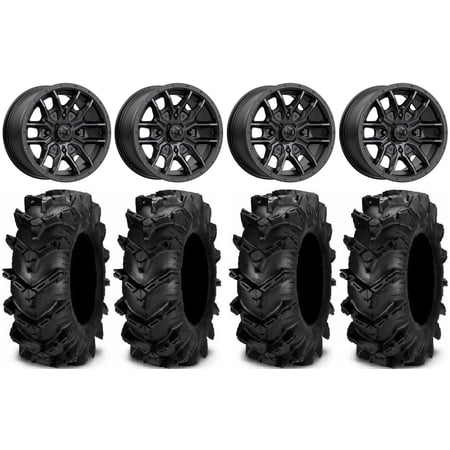 MSA Fang 15 Wheels Black 32 Cryptid Tires Sportsman RZR Ranger