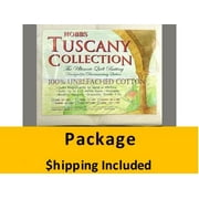 TU120 Hobbs Tuscany Unbleached 100%  Cotton Batting (Package, King 120 in. x 120 in.) shipping included*