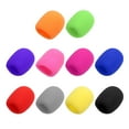 thumbnail image 1 of Uxcell 10 piezas de fundas de espuma para micrófono, 40 mm (1.57") ID 10 mm (0.39") Grosor Funda de espuma para micrófono para la mayoría de los micrófonos de mano, 10 colores, 1 of 6