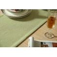thumbnail image 5 of Burlap Style Farmhouse Table Runners 90 Inches Long, Sage Green Rustic Woven Dining Table Runner for Everyday Use, 14x90 Inches, Light Sage Green, 5 of 7