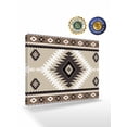 thumbnail image 2 of Brown Boho Wall Art for Living Room,Canvas Picture Wall Decor for Bathroom Bedroom,Vintage Rustic Southwest Aztec Geometric Painting Artwork for Office Kitchen Hallway Dining Room Home Decor 12"x16", 2 of 8
