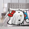 thumbnail image 5 of Hello Kitty Throw Blanket, Cozy Flannel Blankets For Boys Girls, Super Soft Warm Blanket For Couch Sofa Bed, 5 of 9