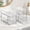 Transparent, variant on 2 Pack Plastic Larger Higher Bathroom Kitchen Under Sink Organizer Storage Container Bin