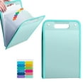 thumbnail image 2 of Ikeay 13-Pocket Portable File Folder, Translucent PP Document Organizer with Dividers for School Papers, Tests & Data, Waterproof A4 Letter Size Expandable Bag, 2 of 9