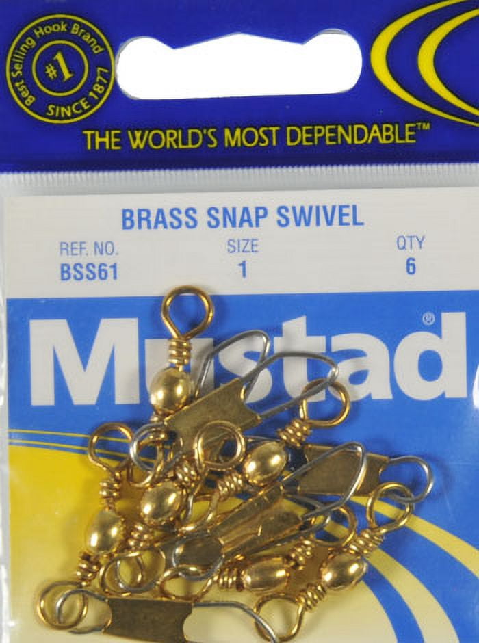 Mustad Brass Snap Swivel, #1
