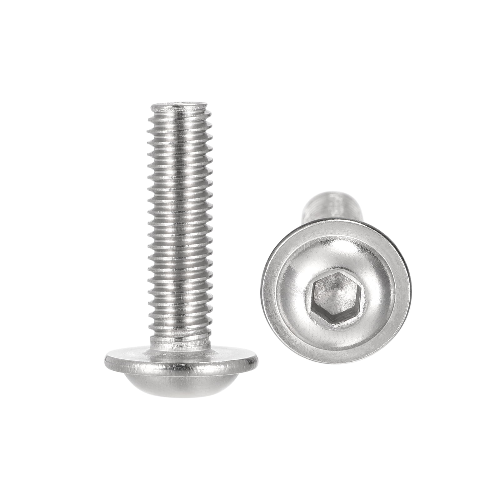 M6 x 25mm Button head socket screw 304 stainless steel QTY 50 