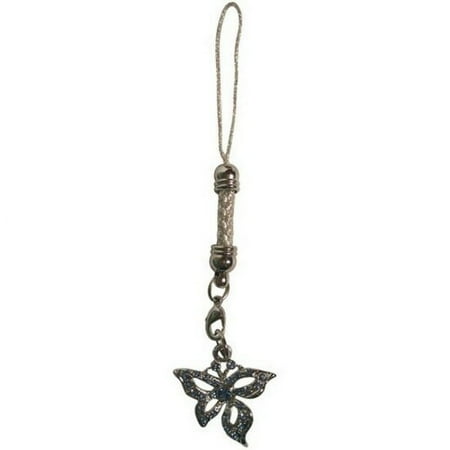 Gem Butterfly Cell Phone Charm