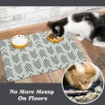 thumbnail image 5 of Dog Food Mats for Floors Waterproof, Dog Cat Water Bowl Mats Pet Feeding Absorbent Mat Dog Cat Pet Placemats for Food and Water 17 * 30 inch, 5 of 6