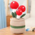 thumbnail image 2 of Juguetes de peluche rellenos Juguet peluche de de 25 cm, decoración de muñeco de peluche suave lindo de simulación, dispositivo de adorno de , Hongo rojo, 2 of 8