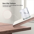 thumbnail image 5 of Faux Leather Placemats Set of 6 - Waterproof - Wipe Clean - Heat Resistant - Anti Slip Dining Table Place Mats, Suitable for Indoor & Outdoor Use, 17‘‘x12‘‘, Ivory White, 5 of 6